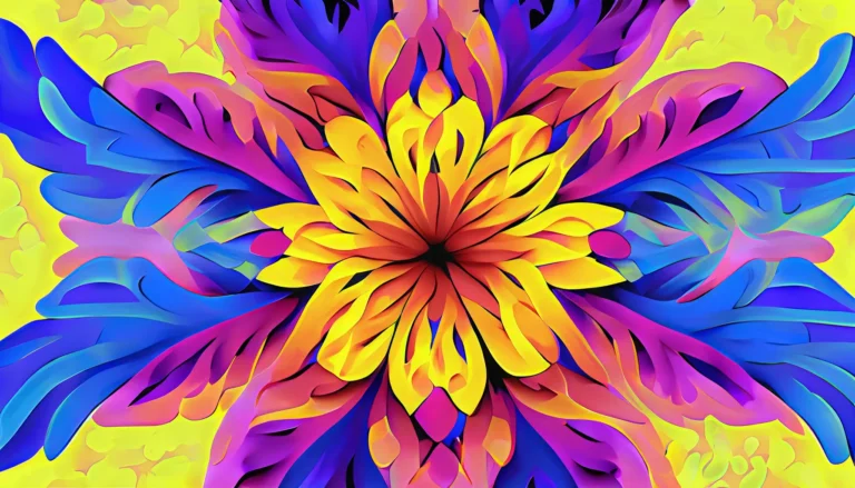 Firefly Genera una imagen abstracta que representen una flor que capture la esencia de la diversidad (2) copia