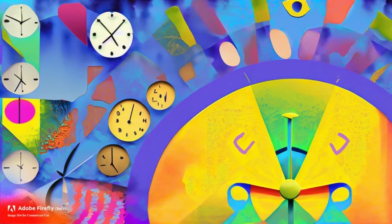 Firefly -Genera una imagen colorida y abstracta que represente el edadismo utilizando formas y color copia