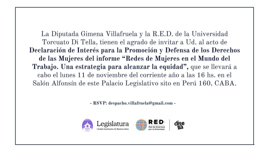 Invitación a la R.E.D. DI TELLA