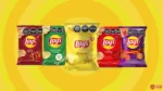 Packs de distintas variedades de Lay’s sobre fondo amarillo, con certificación libre de gluten, en una nota sobre alimentación inclusiva y celiaquía.