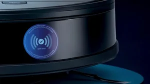 Electrodoméstico con el Sello Azul de Newsan y TEActiva, distintivo para identificar productos más silenciosos y amigables para personas con autismo e hipersensibilidad auditiva.