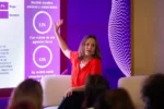 Florencia Mezzadra, de Fundación Instituto Natura, expone datos sobre violencia de género en una presentación vinculada al informe por los 11 años de Ni Una Menos.
