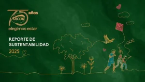 Placa del Reporte de Sustentabilidad 2025 de Grupo Arcor, en una nota sobre avances en equidad de género, inclusión laboral de personas con discapacidad y diversidad.