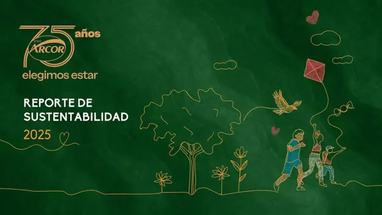 Placa del Reporte de Sustentabilidad 2025 de Grupo Arcor, en una nota sobre avances en equidad de género, inclusión laboral de personas con discapacidad y diversidad.